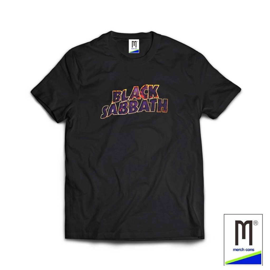 KAOS BAND BLACK SABBATH  TAG MERCHCONS SIZE LUAR / KAOS MUSIK DISTRO