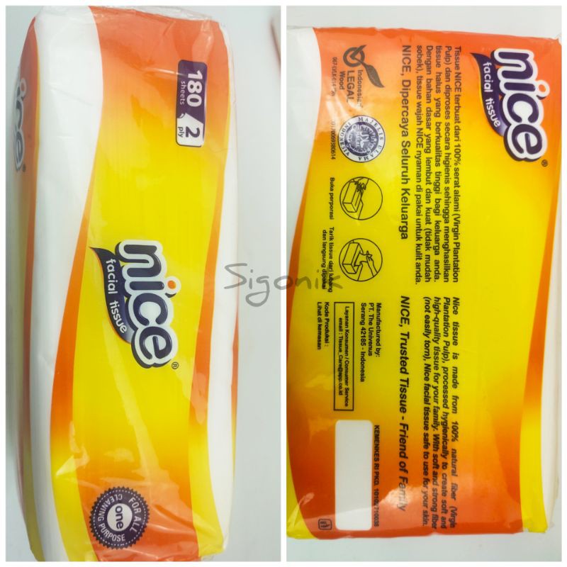 Tissue NICE Facial 180 gram 2 ply Tisu Serbaguna Promo Murah