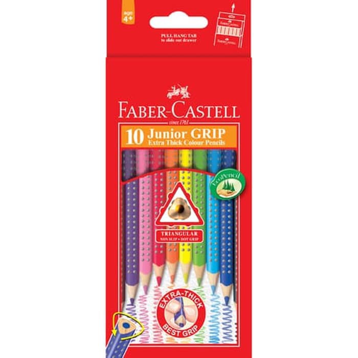 

Faber-Castell Junior Grip Colour set of 10 (permanent)