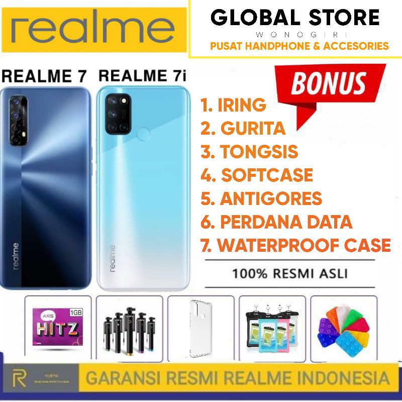 REALME 7i &amp; REALME 7 RAM 8GB ROM 128GB GARANSI RESMI REALME INDONESIA