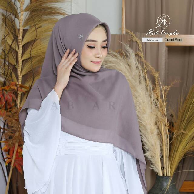 Zieda Hijab Arrafi AR 424 square jumbo polos kerudung segi empat syar'i jilbab scarf kantor polos