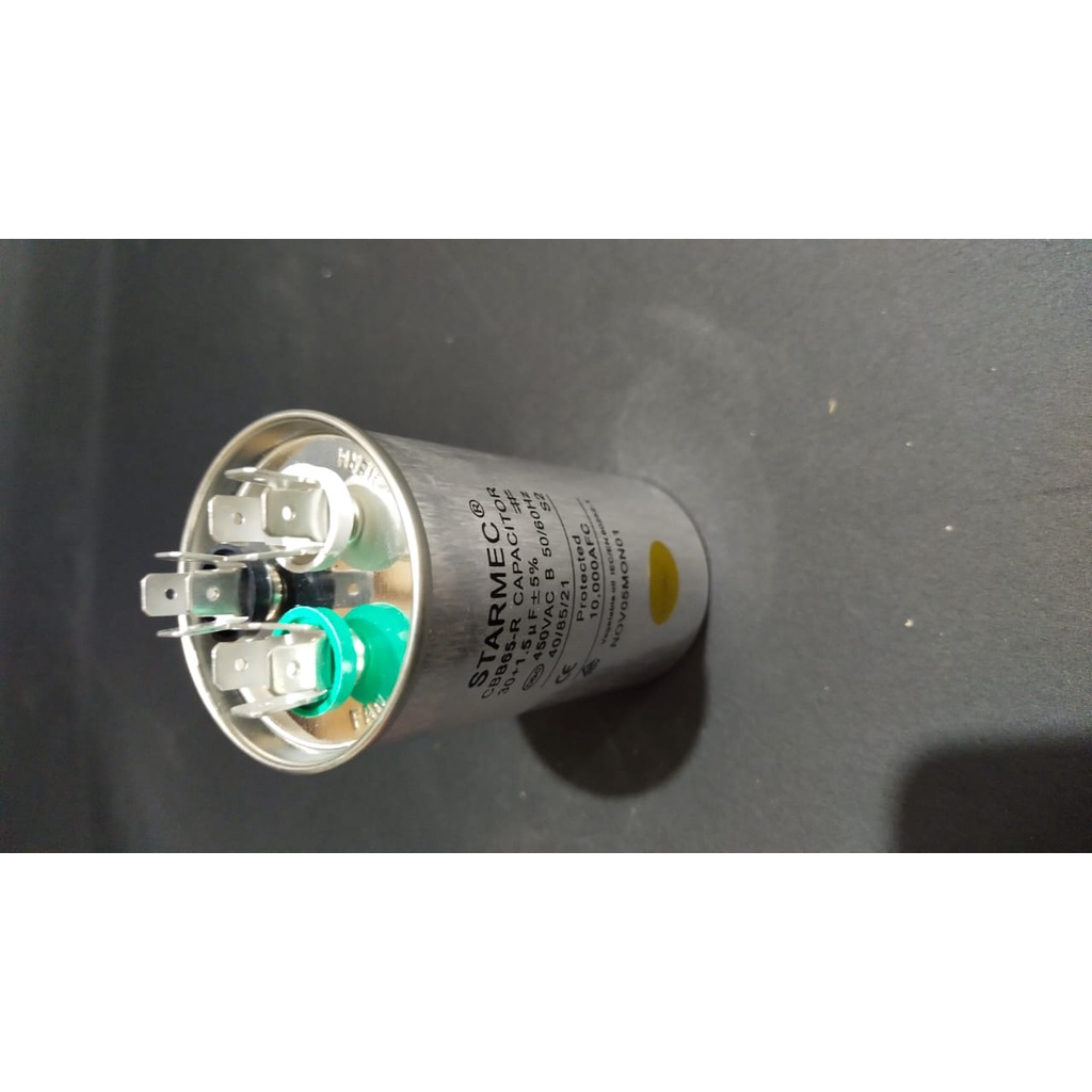 Kapasitor AC 30 + 1.5 uF Kaki 3 Premium Capacitor
