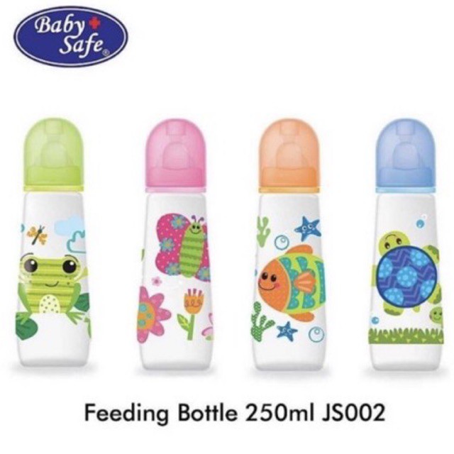 Baby Safe Feeding Bottle 250ml JS002 - Botol Susu Bayi Baby Safe