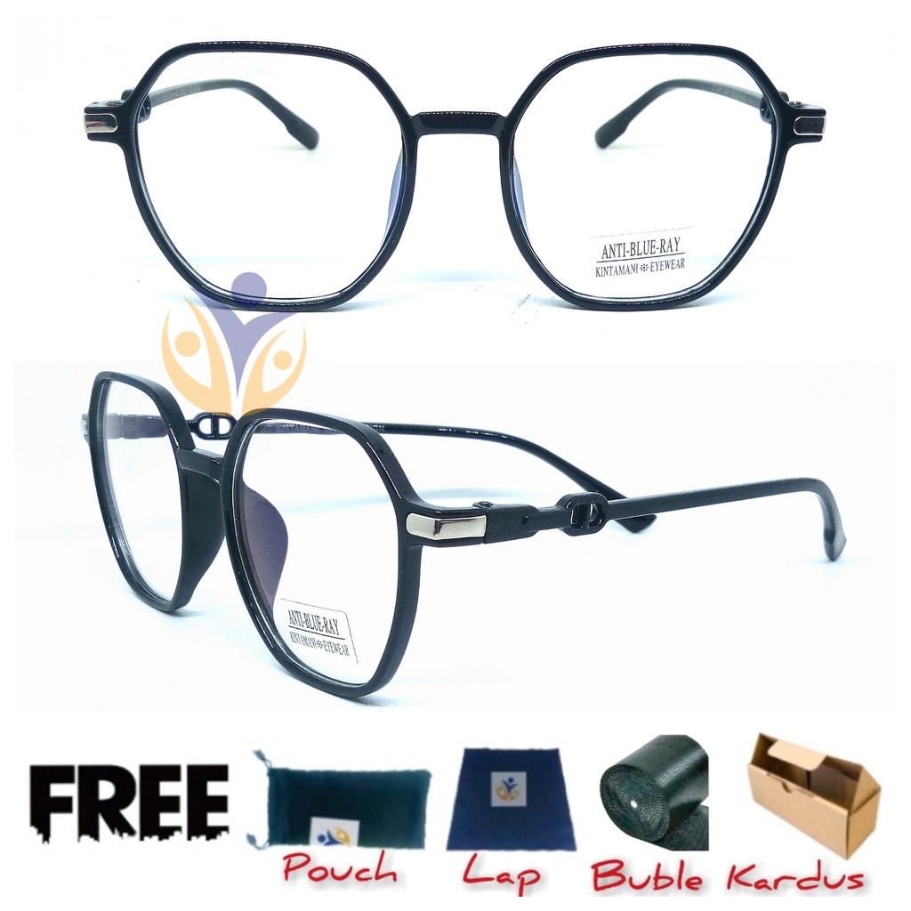Frame Kacamata Blueray wanita UV420