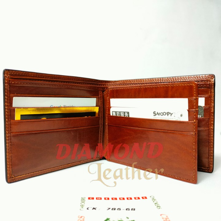 Checkers Dompet Kulit Pria Impor CK 68 ASLI