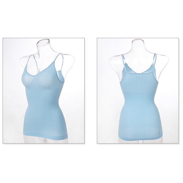 Reseller Welcome - Ba192  Baju Kaos Slim Cloth / Camisole Top / Tank Top / Pakaian Dalam / Tank Top Fashion Wanita-Baju Biru