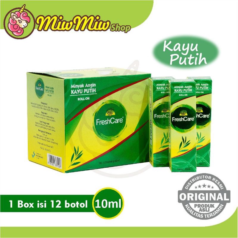 Fresh Care Roll On 1 Box/ Kotak isi 12 pcs. @ 10 ml (FreshCare Minyak Angin Aromatherapy)