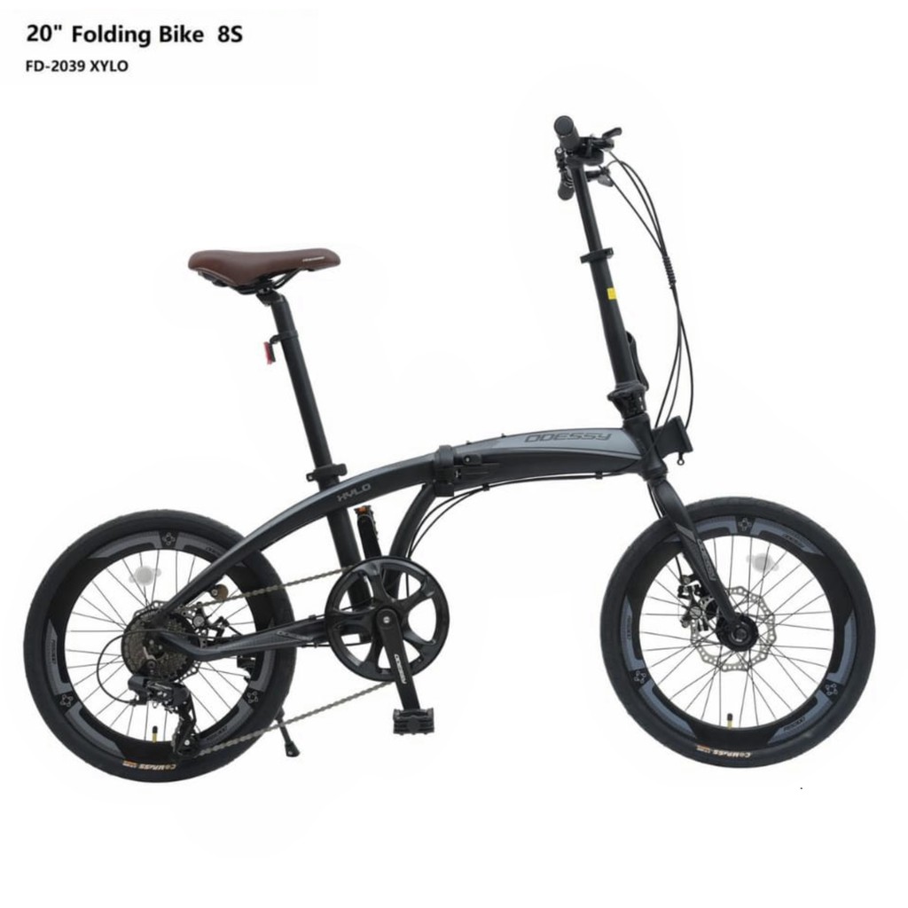 SEPEDA LIPAT ODESSY 20" FD-2039 XYLO 8S BLACK GREY