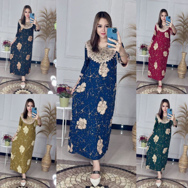 Longdress Daster Arabian Kekinian Dress Rayon Busui Bumil Murah Adem