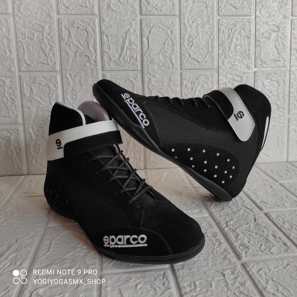 Sepatu drag race sepatu touring keren new V BLACK sepatu balap keren sepatu berkendara touring sunmori atau harian juga oke