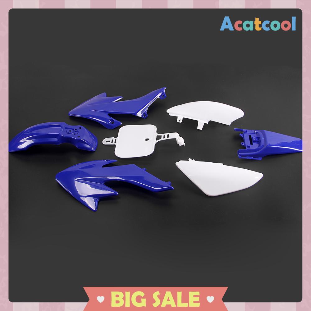 7pcs Fairing Plastik Warna Biru + Putih Untuk Honda Crf 50 Dirt Pit Bike