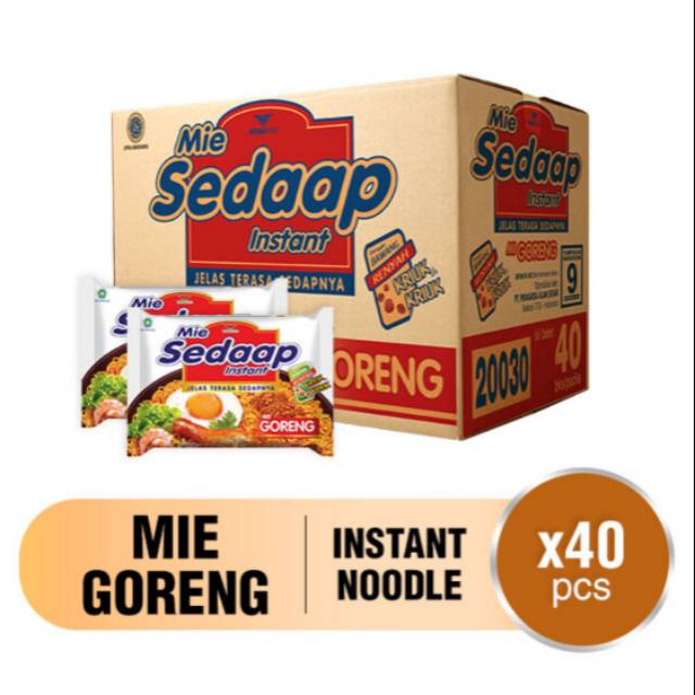 

SEDAP GORENG MIE INSTANT (PER KARTON ISI 40 PCS)