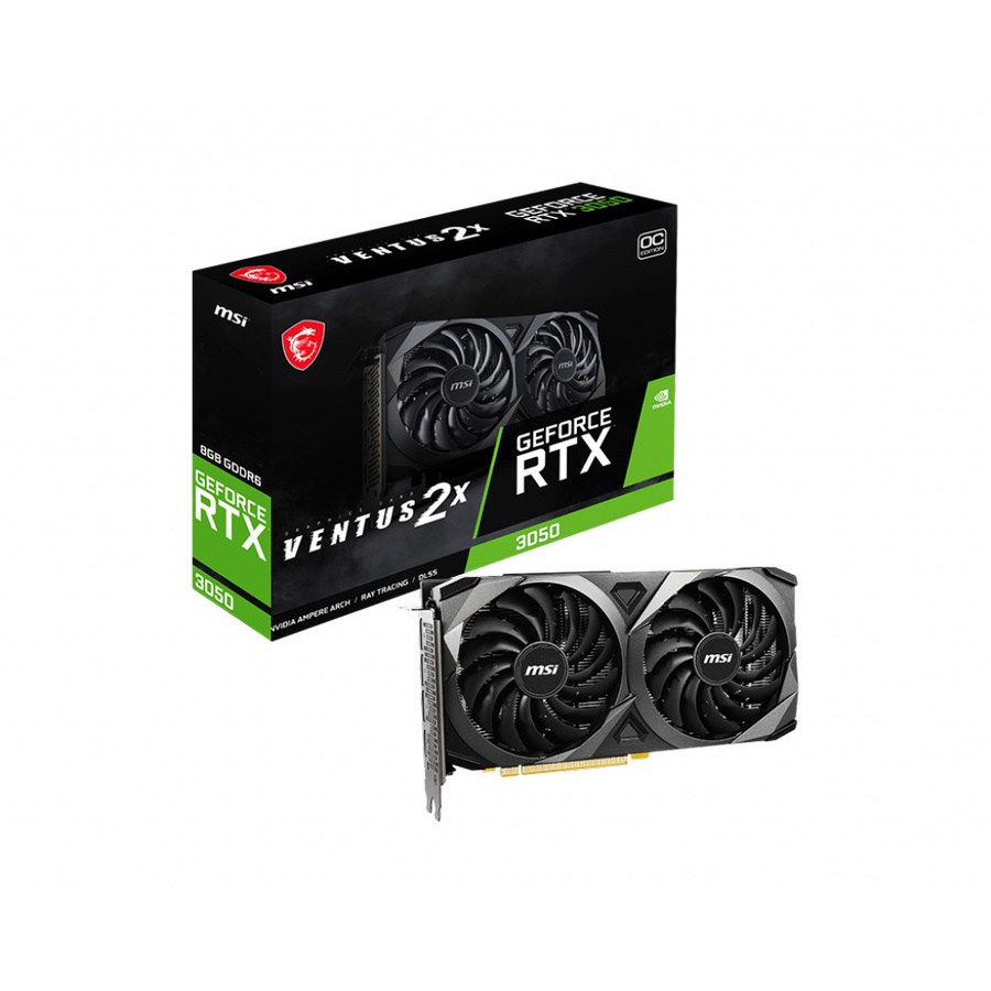 VGA MSI GEFORCE RTX 3050 VENTUS 2X OC 8GB GDDR6