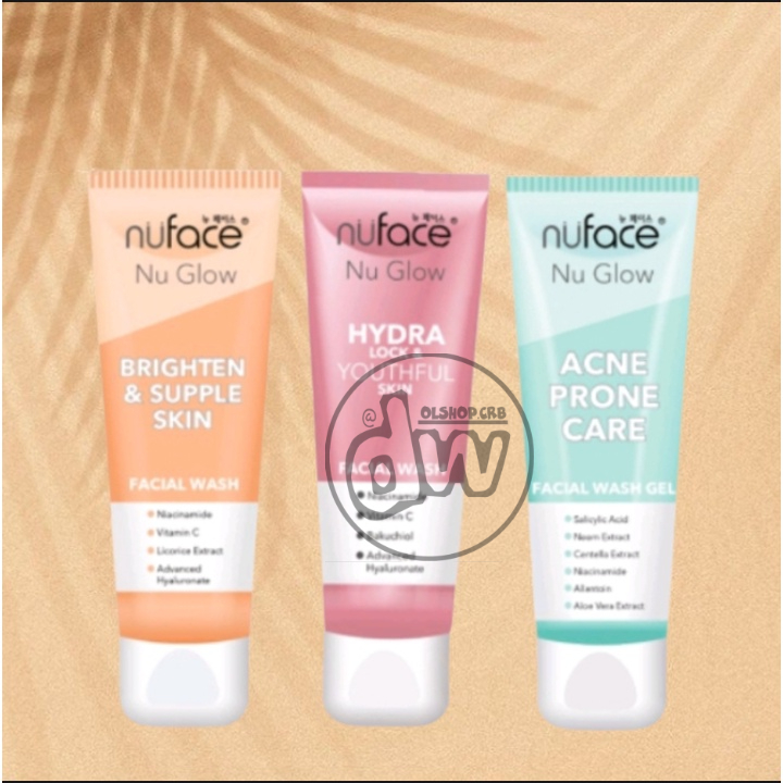 Jual Facial Wash Nuface Nu Glow Liquid Jerawat Acne Brighten Youthful Gram Shopee Indonesia