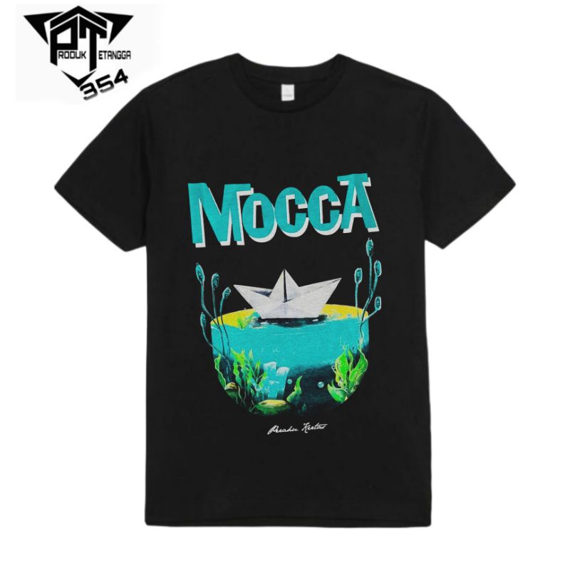 KAOS BAJU MOCCA BAND - PERAHU KERTAS - TSHIRT BAND METAL MUSIK ROCK TEE BOOTLEG OVERSIZE - PRIA WANI