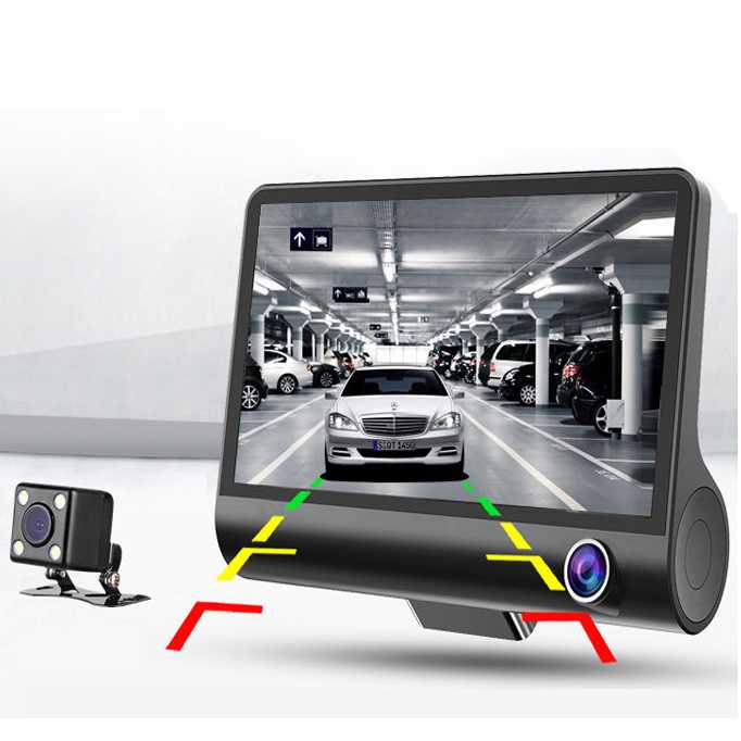 Baco Car DVR Kamera Mobil 1080P 4 Inch Screen Rear View Camera - T319 ( Al-Yusi )