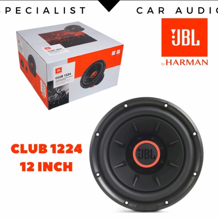 Speaker Jbl - Speaker Subwoofer Jbl 1224 Club Series, 12 Inch