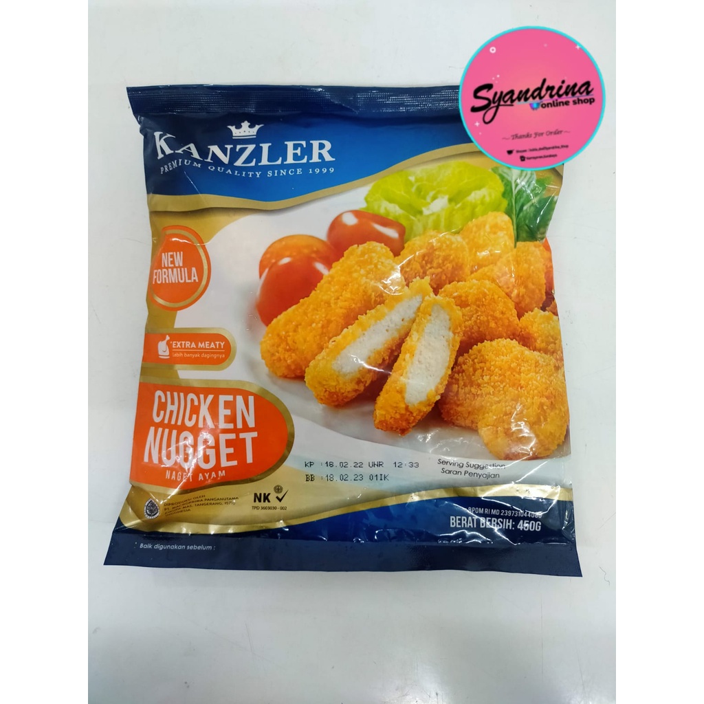 

Kanzler Chicken Nugget 450gr/ NUGGET 450 GR (GRAB/GOJEK ONLY)