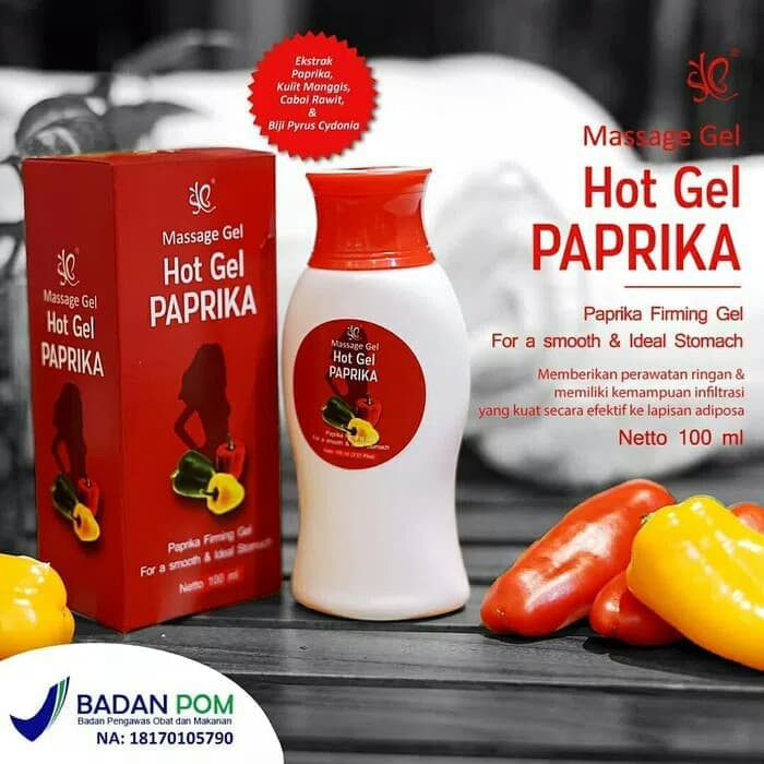 HOT GEL PAPRIKA SYB MASSAGE GEL BPOM GEL PELANGSING TUBUH