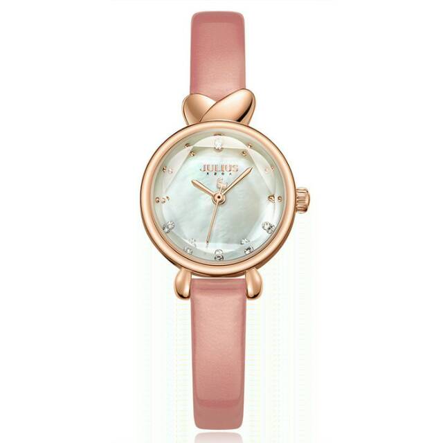 Julius Korea Ori JA1014 / JA-1014 Jam Tangan Wanita Korea Dewasa Pink