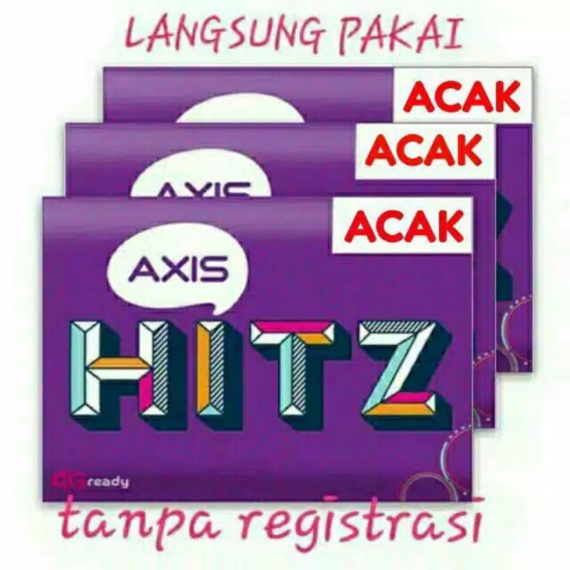 Ready kartu Axis perdana, sudah Regis, siap terima otp