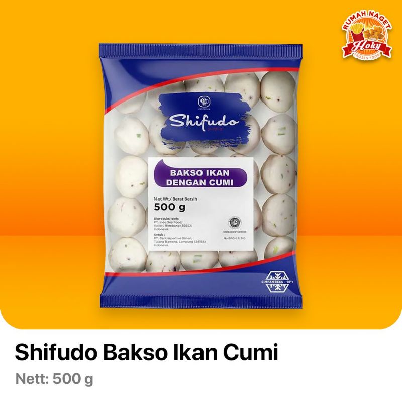 Jual Shifudo Bakso Ikan Dengan Cumi 500 Gr Shopee Indonesia