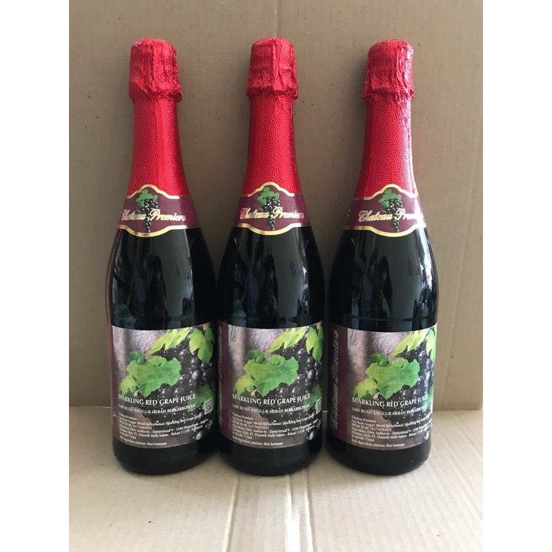 CHATEAU PREMIERE SPARKLING RED GRAPE 750ml NON ALKOHOL
