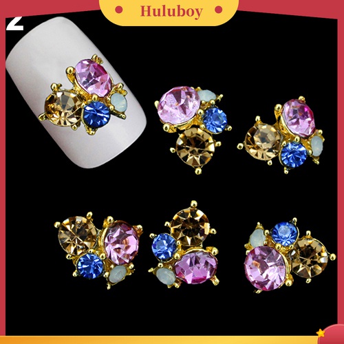 Huluboy Huluboy♡ 10pcs Kristal Berlian Imitasi 3D DIY Untuk Dekorasi Manicure