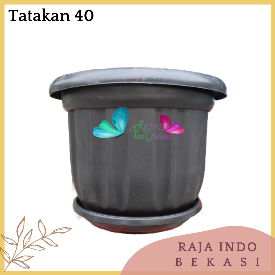 Tatakan Pot 40-60 Plastik Hitam Bp Gl Gbl Bp Nkt Untuk Pot 40CM Alas Pot Bunga 40 45 Cm Hitam Putih