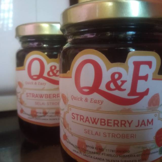 

Q & E Strawberry Jam (Selai Strawberry)