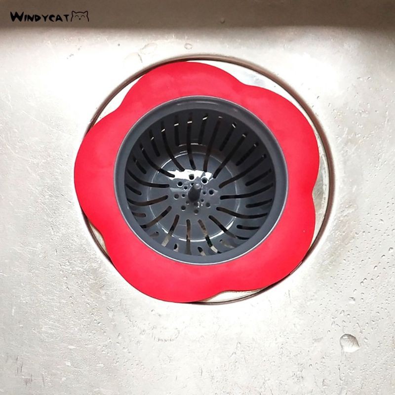 Smartchoice Penyaring lubang wastafel motif bunga/Sink drain cover Saringan Wastafel /Penyarinng