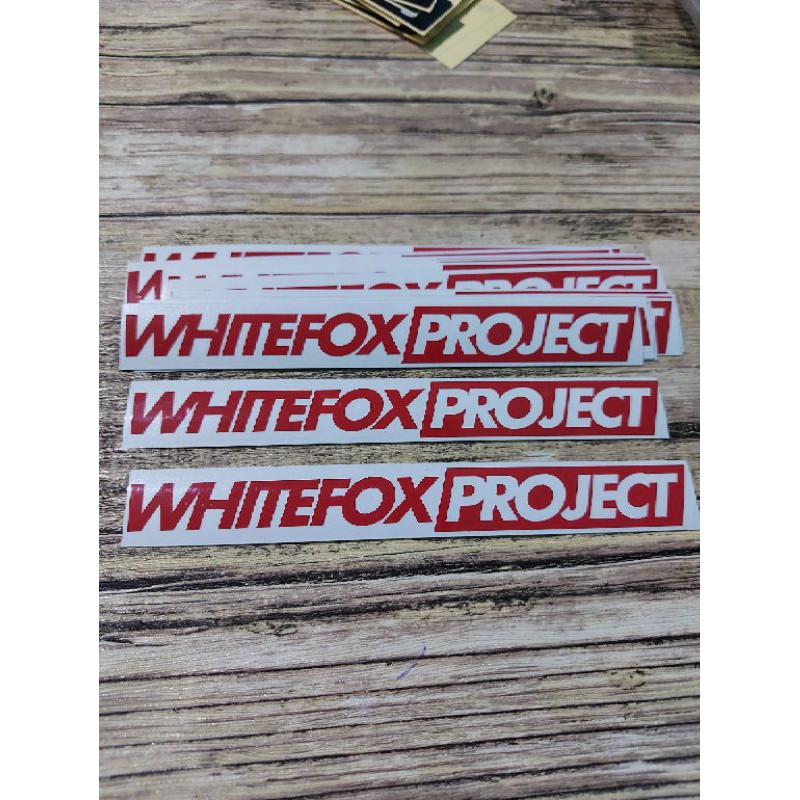 STICKER WHITEFOXPROJECT CUTTING