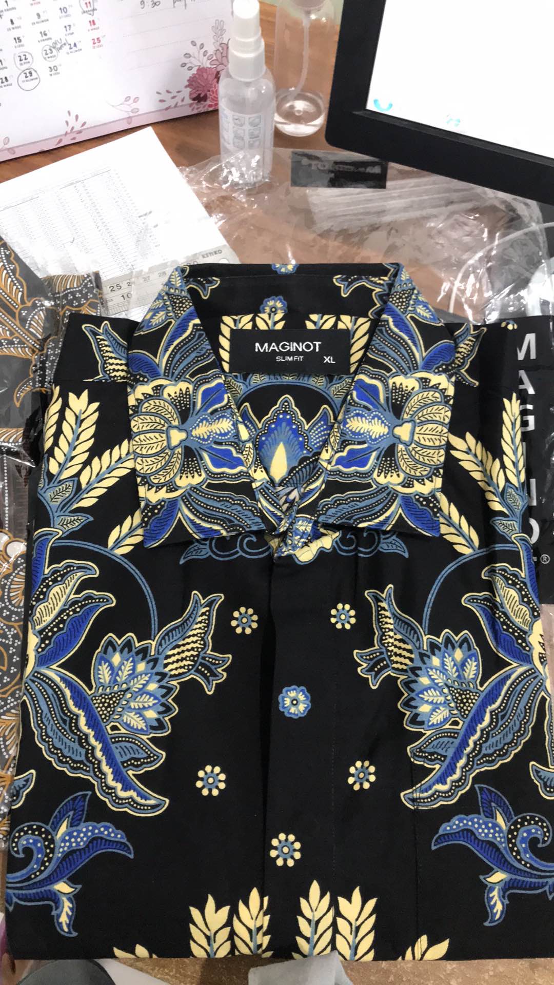 Maginot Kemeja Batik Pria Raka-ss Lengan Pendek