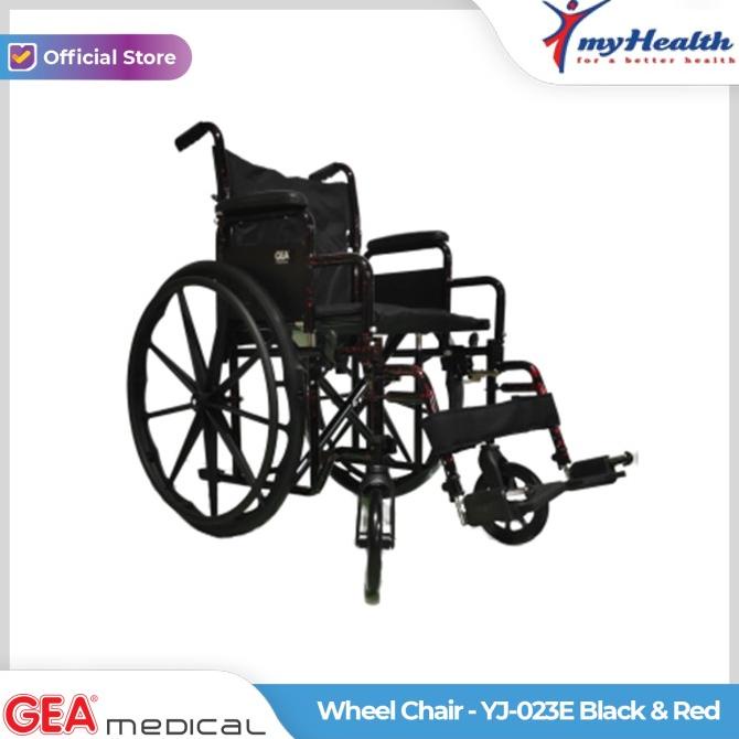 Kursi Roda Gea Yj-023E Black & Red