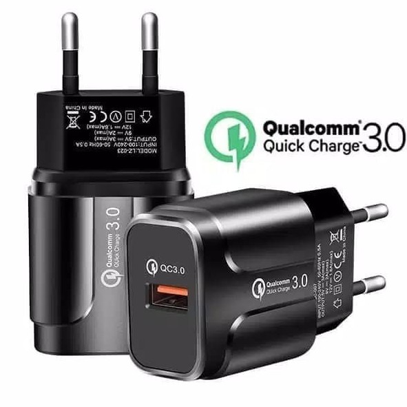 MQ Charger Qualcomm 3A 18W QC 3.0 with Cable Quick Charger Original FT02 - Garansi 1 tahun