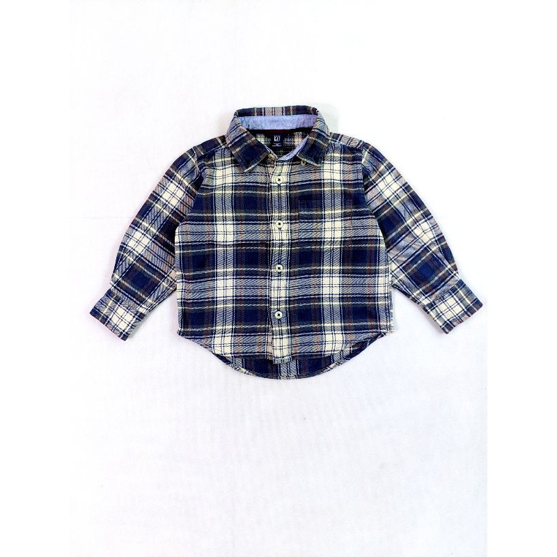 GAP kids toddler kemeja flanel anak umur 2th original