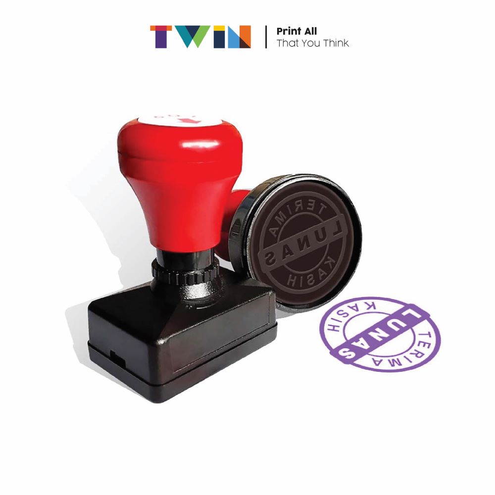 

TWIN DVERTISING Cetak Stempel Bisnis Kantor – Custom Stempel 1 warna, 2 warna business kantor Murah Cepat Tahan lama Kuat Praktis