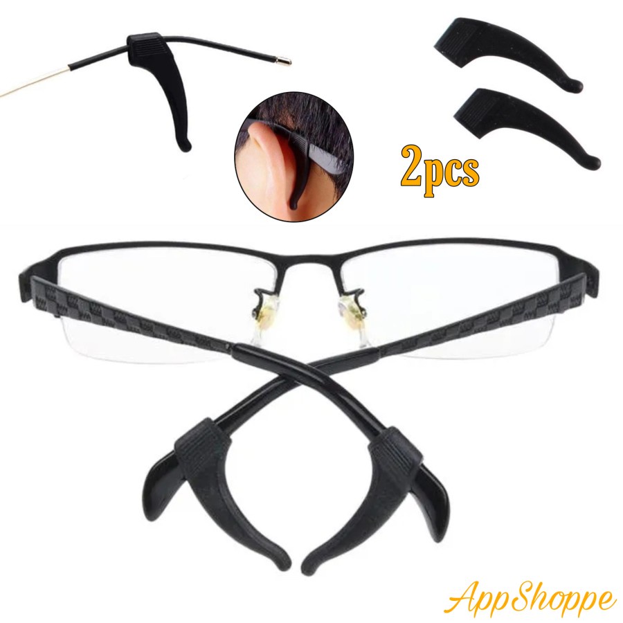 Karet Penahan Kacamata Belakang Telinga Silicon Sunglasses 2pcs