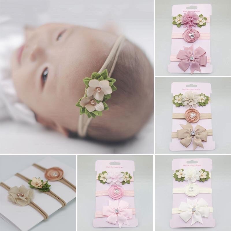 Bandana bayi anak Bunga Headband Hairband baby Kids Flower Import lucu