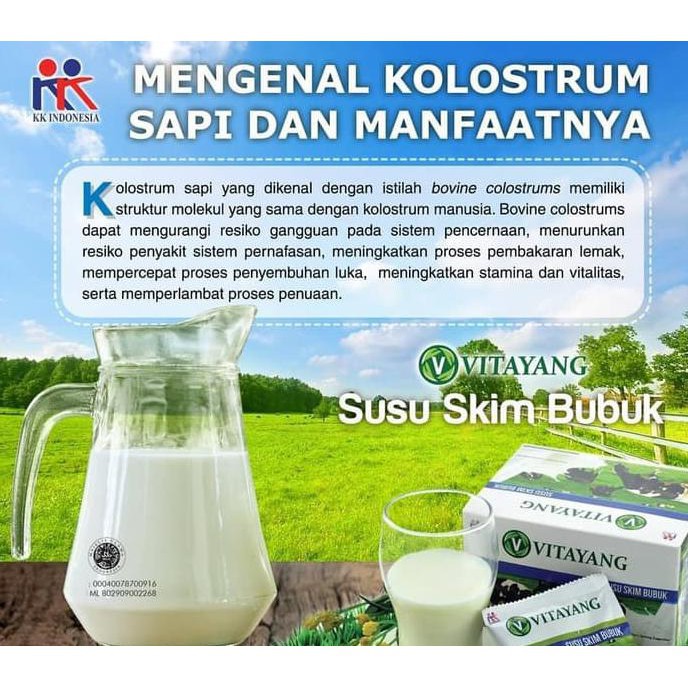 Vitayang Susu Skim Bubuk KK Indonesia Susu Colostrum Kolostrum Imunitas Tubuh Melawan Virus