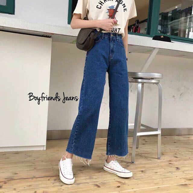 KULOT JEANS / CELANA KULOT / CELANA HIGHWAIST / KULOT WANITA UNFINISHED