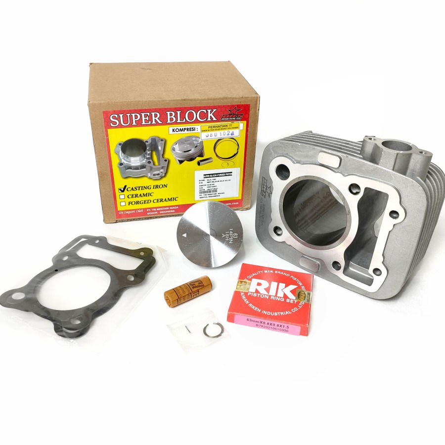 Blok Bore Up Boring Seher Piston BRT 63 KLX 150 CASTING IRON