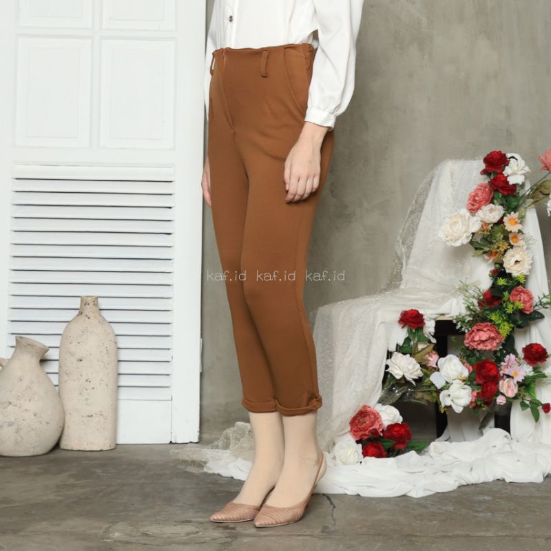 CELANA PANJANG WANITA CELANA KERJA CELANA CASUAL KOREAN STYLE CHECKEREN PANT PREMIUM KEKINIAN