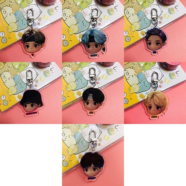 gantungan kunci tiny tan BTS akrilik keychain acrylic Bangtan agk025(3h2)