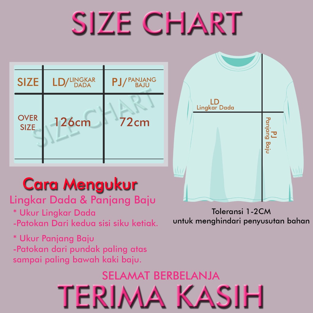 atasan oversize wanita