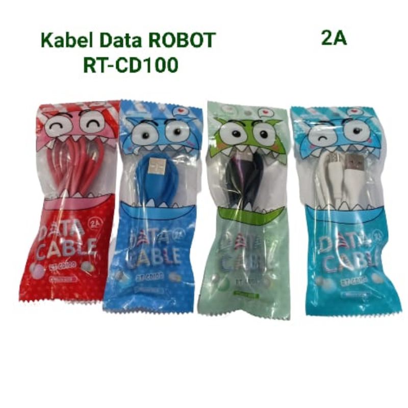 Kabel data Original 100% robot RT-CD100 2A Micro (bisa data)