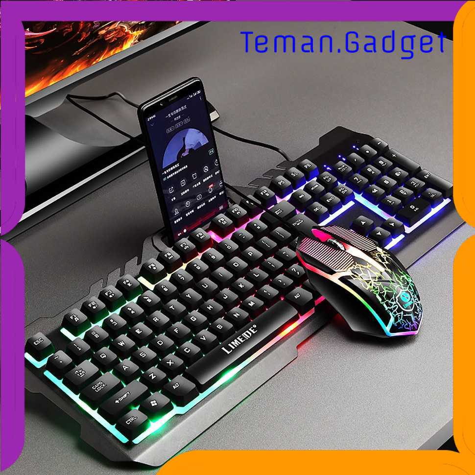 TG-BA LIMEIDE Combo Keyboard Gaming RGB with Mouse + Holder Smartphone - T21