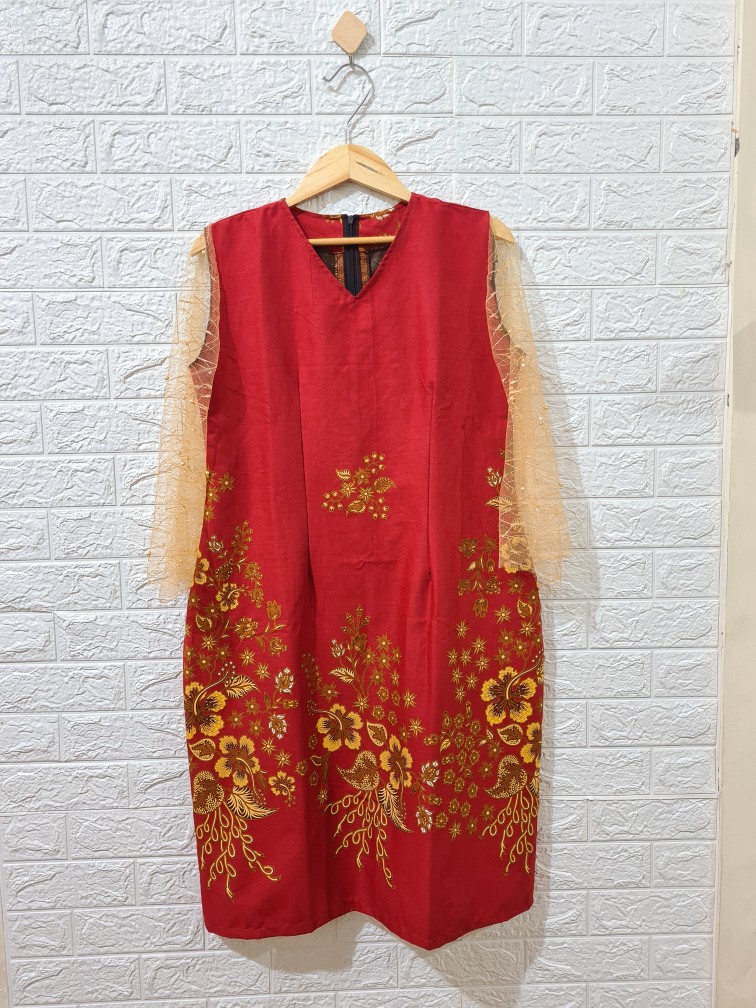 Dres Kombinasi Broklat Tile. Batik Solo