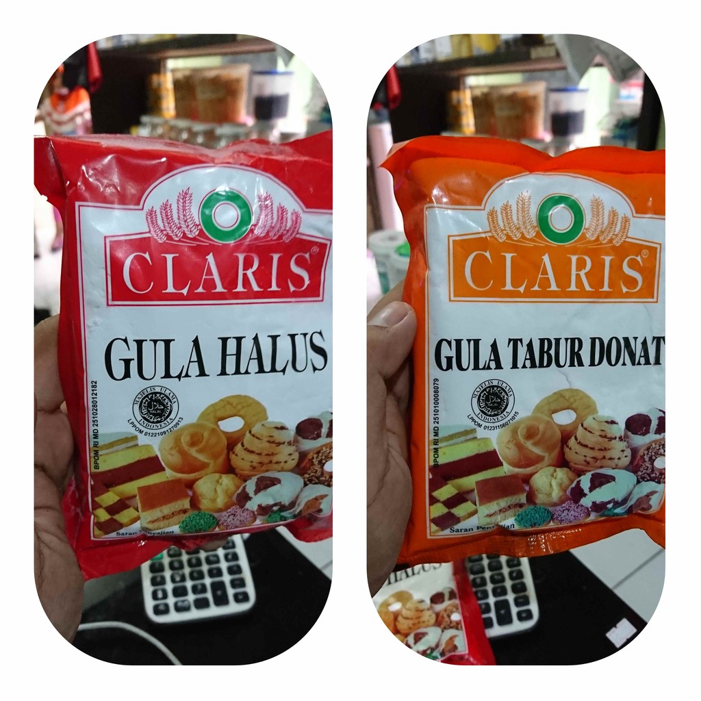 

GULA HALUS CLARIS MERAH / GULA DONUT CLARIS ORANGE 250 GR