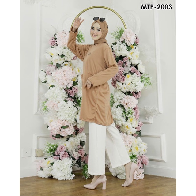 TUNIK JUMBO WANITA LD 120 , LD 130, LD 140 TUNIK SAKU BORDIR BIGSIZE